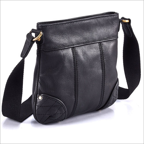 ladies black messenger bag