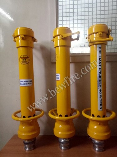 -20 Foam Nozzle - Brass Material Weight 2-10 Kg Yellow Color Ideal for Fire Applications with 1 Year Warranty