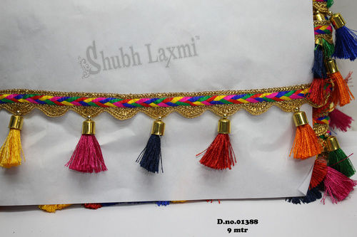 Multi Color Fancy Latkan Lace