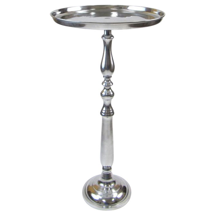 Traditional Round Aluminum Tray Table