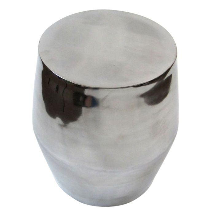 Aluminum Stool Chrome Finish - Aluminum, 14x16 Inches, Chrome | Durable, Lightweight, Sleek Design, Indoor/Outdoor