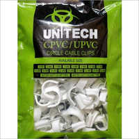 Cpvc Circle Cable Clip - Color: White