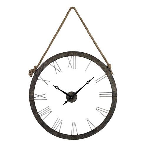 Silver Wall Clock