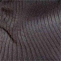 Rib Knitted Fabric - Customizable Length, 44-45 Inch Width | Black Color, Suitable For All Seasons, Hand And Machine Washable