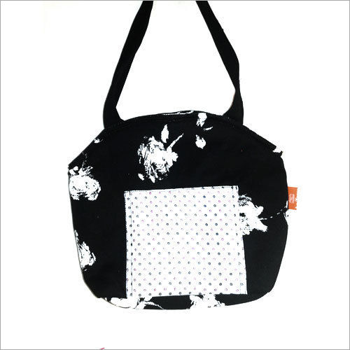 Available In Different Color Ladies Printed Cotton Tote Shoulder Bag