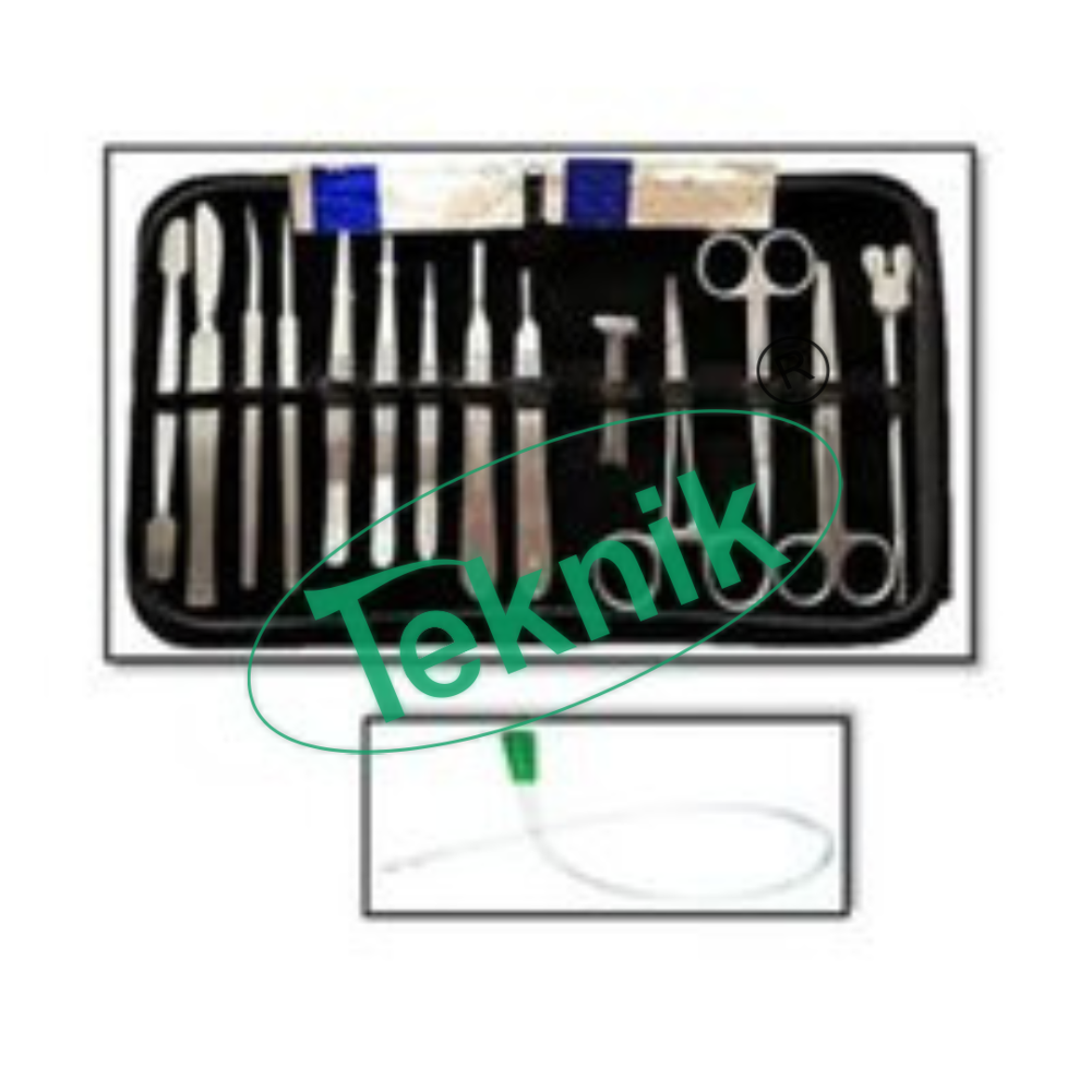 Dissection Kit - Stainless Steel Instruments, General Lab Equipment Usage | Complete Set For Educational And Research Applications