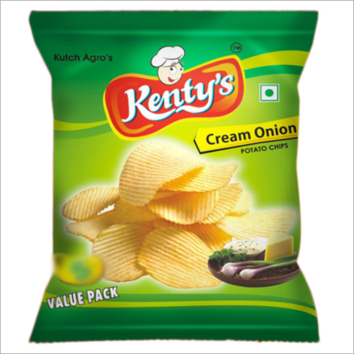 Cream Onion Potato Chips - 15g & 25g | No Added Color, Made with Potato, Salt, Onion, Cream, 4-Month Shelf Life