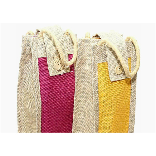 Wine Bottle Jute Bag