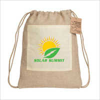 Available In Different Color Jute Drawstring Backpack