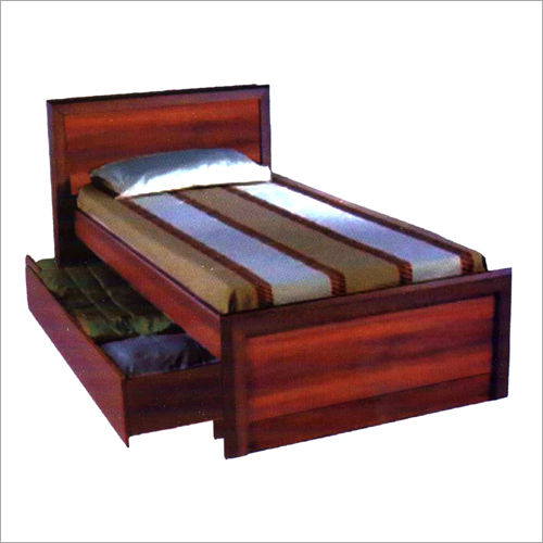 Wooden Double Bed with Drawer