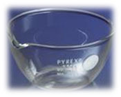 100Ml Transparent Bottom Shapes Pyrex With Spout - Application: Laboratory
