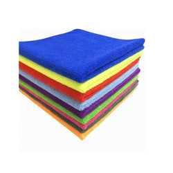 Microfiber Cloth - Fiber Material, 40x40 cm Size, 360 GSM Weight | Durable Weft Style, Lightweight at 56 gm, Ideal for Cleaning