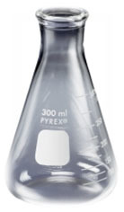 Erlnmeyers Narrow Neck For Laboratory Glassware Use - Color: Transparent