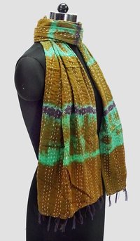 Tye Dye Cotton Kantha Allover Scarves