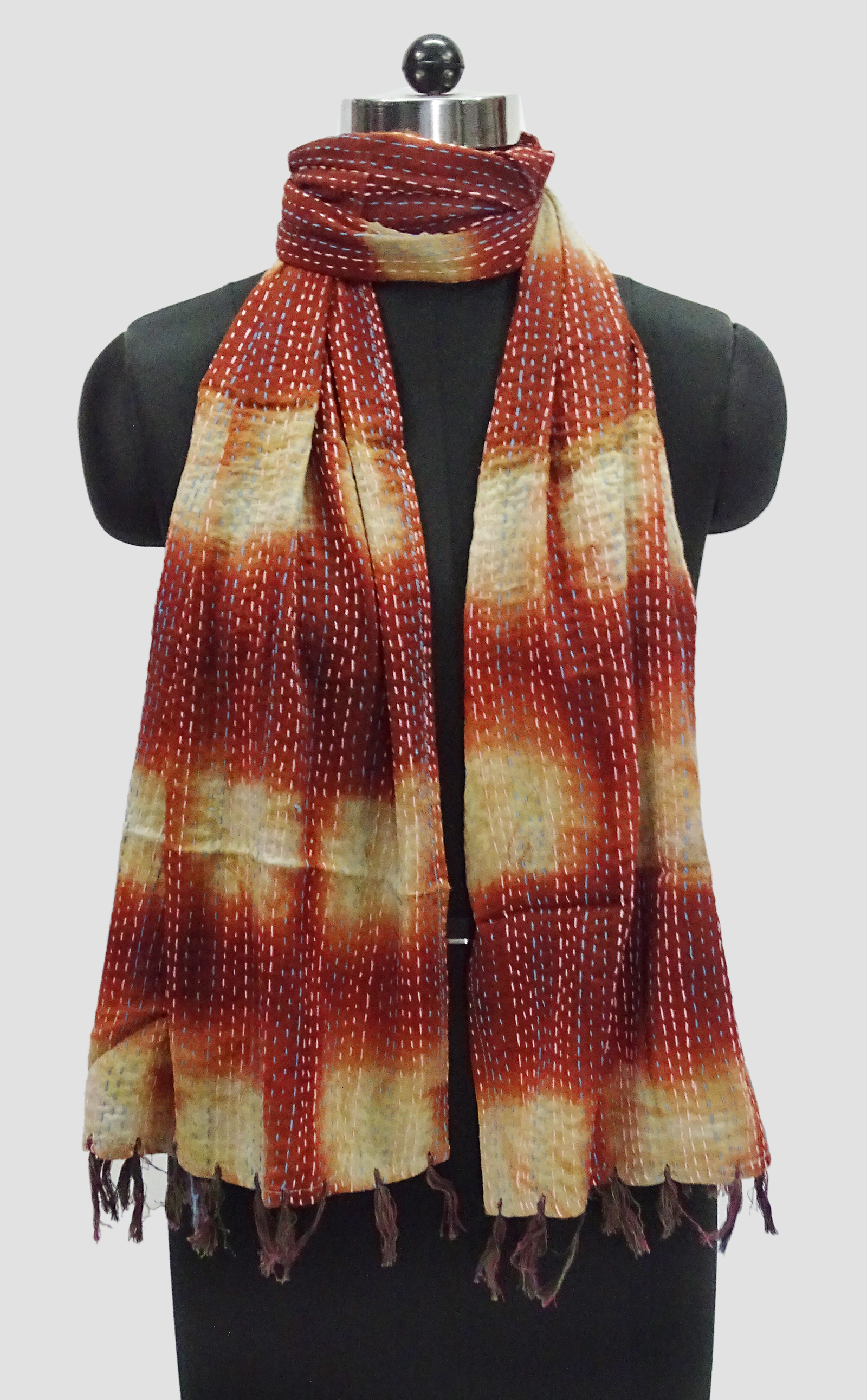 Tye Dye Cotton Kantha Allover Scarves