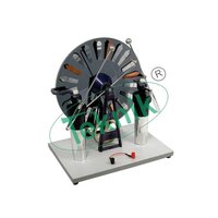 Wimshurst Machine - 300 Mm Disc Diameter, 70 Mm Sparks, Up To 160 Kv Potential Difference | General Lab Equipment, Dual Insulating Discs With Metal Sectors