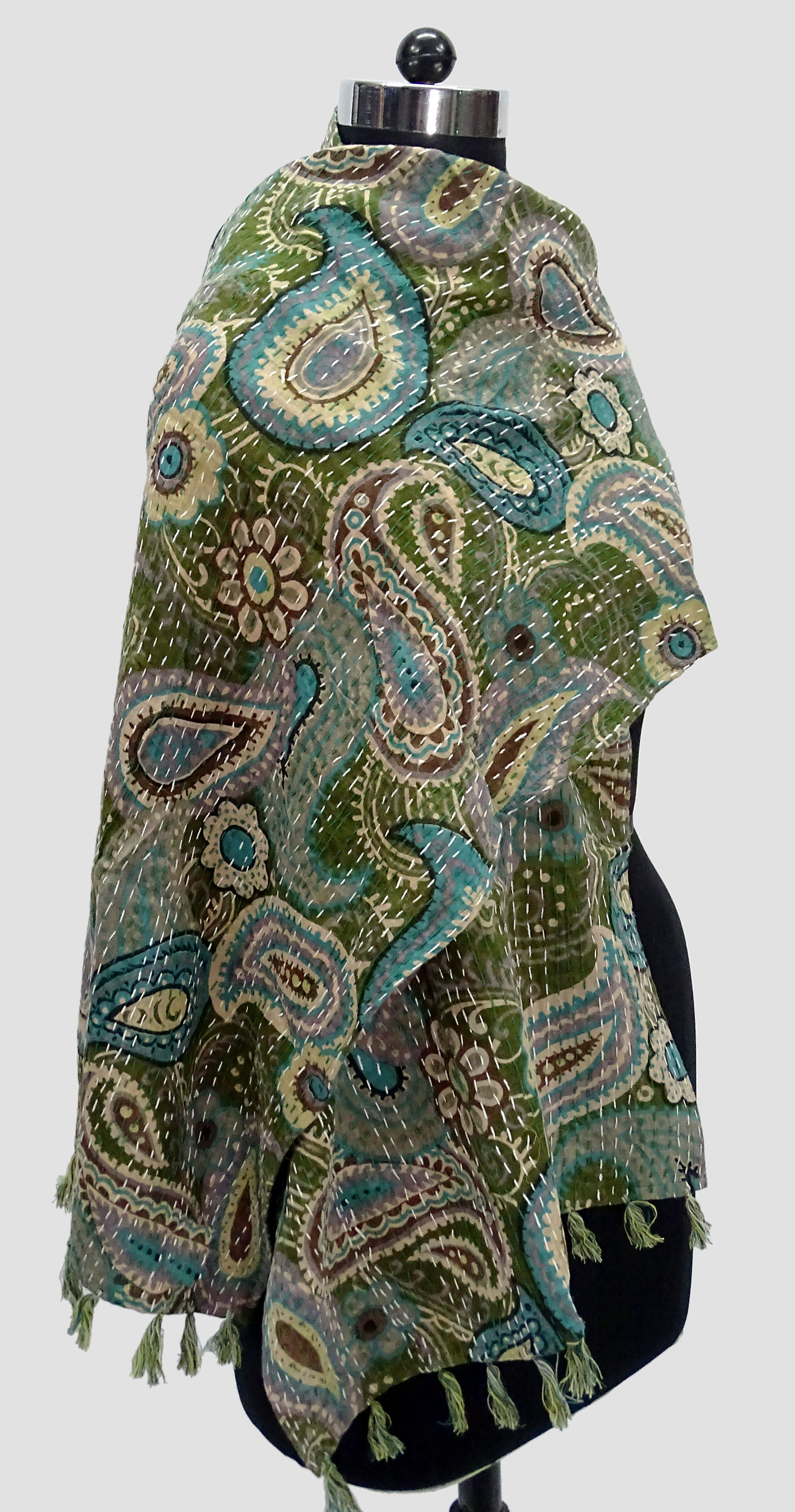 Paisely Cotton kantha Scarves