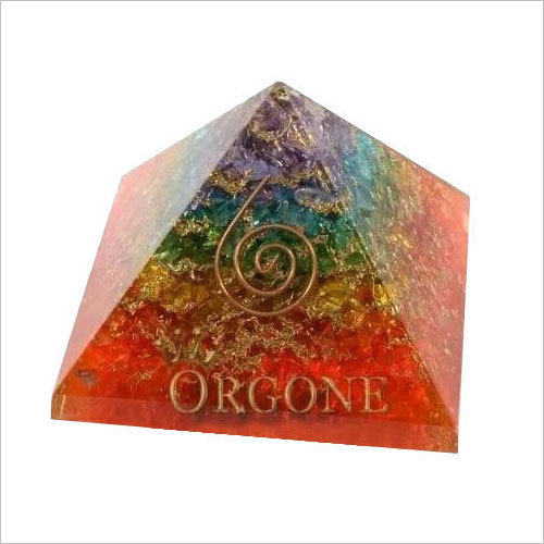 Orgone Chakra Layer Pyramid By SIDDHESHWARI AGATE