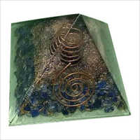 Orgone Pyramid - Crystal And Copper Materials, 3 Inches Green Pyramid | Single Box Packaging
