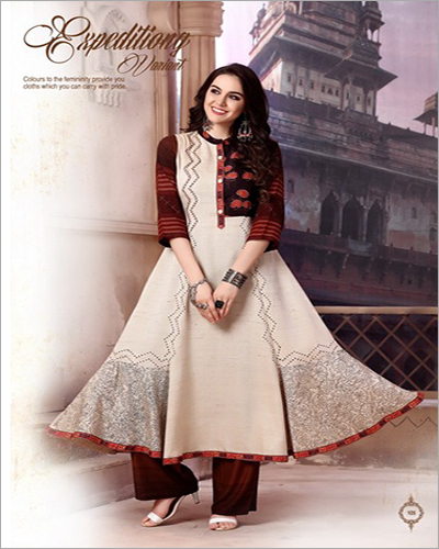 Ladies Party Wear Kurti With Pant Set