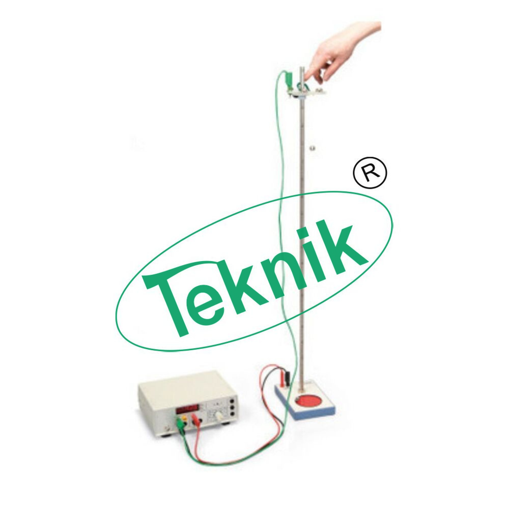 Free Fall With Digital Displays - 4 Removable Optical Forks, Graduated Rail From 0 To 900 Mm | Simultaneous Time & Speed Measurement, Easy Installation