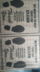 Car Paper Foot Mat - Paper Material | Eco-Friendly, Durable, Easy to Dispose