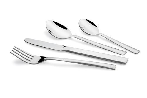 Koko Gleen Stainless Steel Cutlery Set - 24 Pcs | High Gloss Finish, Hygienic and Bacteria Resistant, Innovative Design