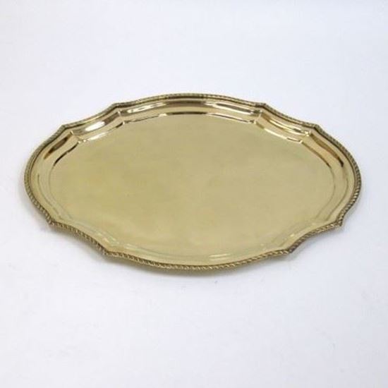 Brass Tray Oval Rounded