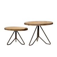 Wood And Metal Plant Stand