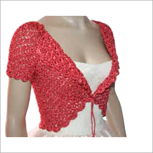Red Crochet Small Dori Shrug