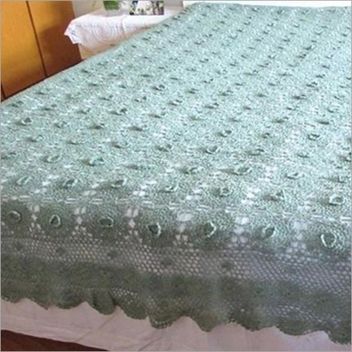 Available In Different Color Crochet Double Bed Cover
