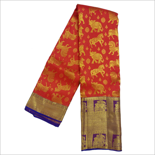 Multicolor Ladies Designer Kanjivaram Saree