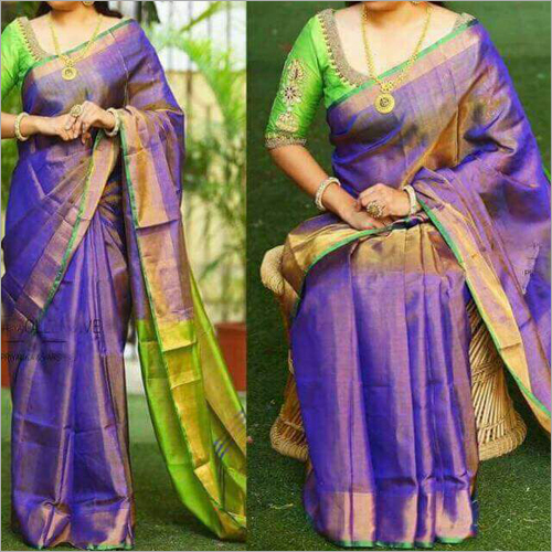 Multicolor Ladies Soft Silk Saree