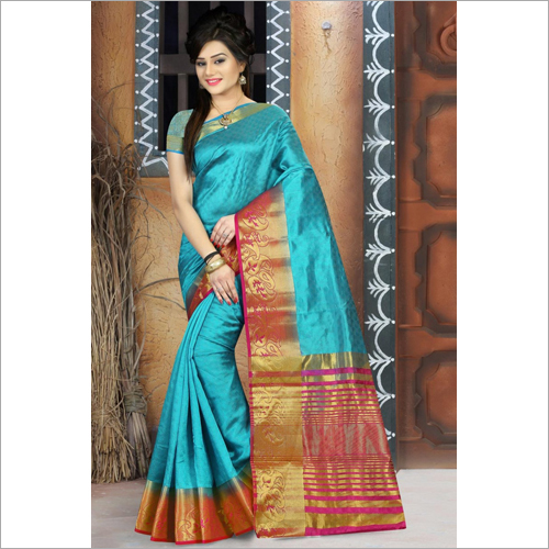 Multicolor Ladies Stylish Silk Saree