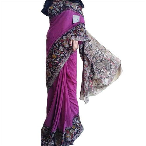 Multicolor Ladies Kalamkari Printed Saree