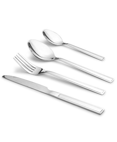 Silver Koko Aster Stainless Steel Cutlery Set 24 Pcs