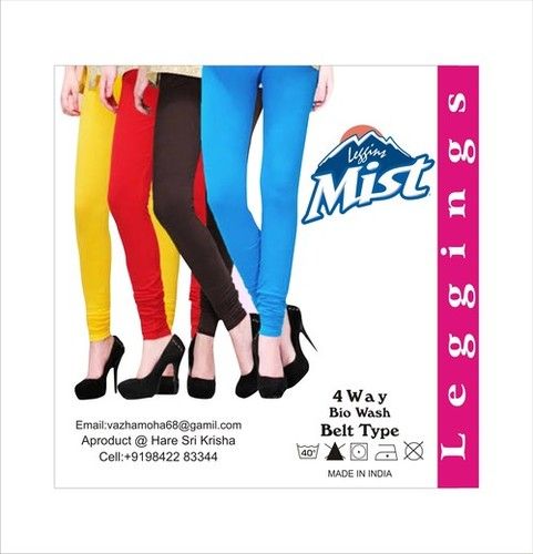 skylork 4 way cotton lycra belt model ankle length leggings for womens and  girls skin/red;
