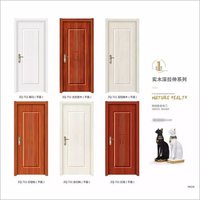 Refer To Palette Or Custom Made Mdf Melamine Skin Moulded Environmental Interior Door Wood Grain Color Wooden Melamine Wood Door