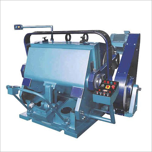 Die Punching Machine - Iron Material, Plate Size 20x26 Inches, Blue Color, Semi-Automatic Type, 3 Phase Power Supply, Human Machine Interface