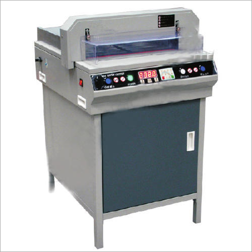 450 Paper Cutting Machine - Metal, 850x720x620mm, Gray-Green | Semi-Automatic, 750W Power, Low Energy Consumption, High Efficiency