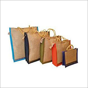 Brown Plain Jute Lunch Bag