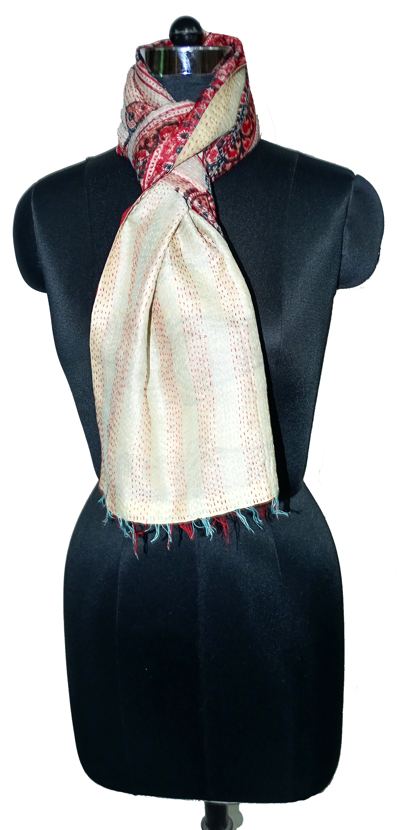 Kantha Allover Silk Scarves