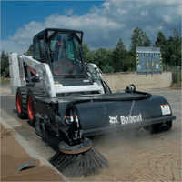 Yellow Black Bobcat Road Sweeper Brush