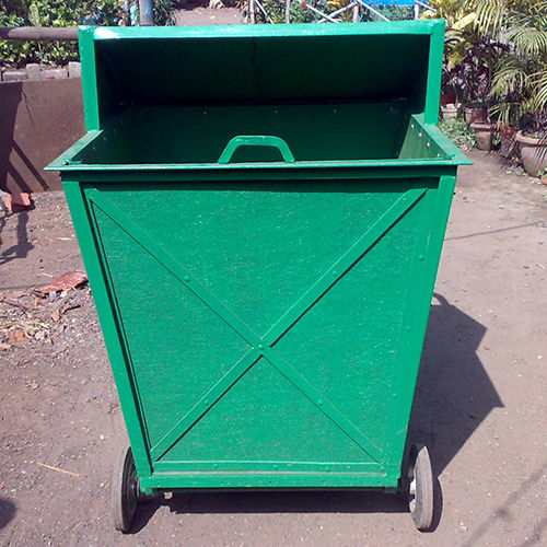 Four Wheeler Fiber Dustbin