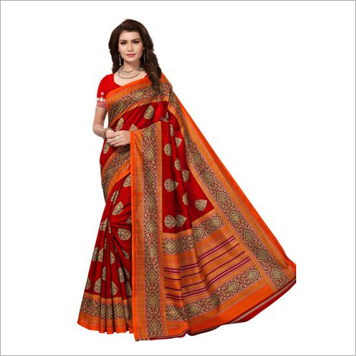 Available In Different Colors Ladies Bhagalpuri Silk Saree