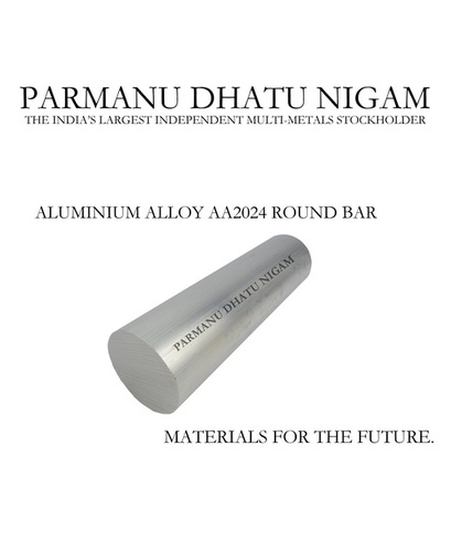 Aluminium Alloy AA2024 Round Bar - 1220 x 2440 mm, Silver Color, Square Shape, Coated Surface Treatment | Alloy Composition