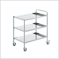 Ss 3 Tier Room Service Trolley Length: Customized Inch (in)