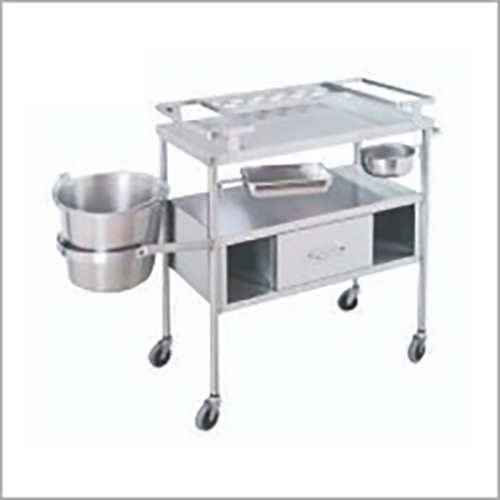 SS 2 Tier Kitchen Trolley