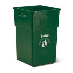 Military Green Open Top Waste Collection Basket Size: Height 660 Mm Cleaning Type: Clean-In-Place(Cip)
