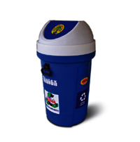 Plastic Dustbin with Lid, Capacity: 6-10 Liters